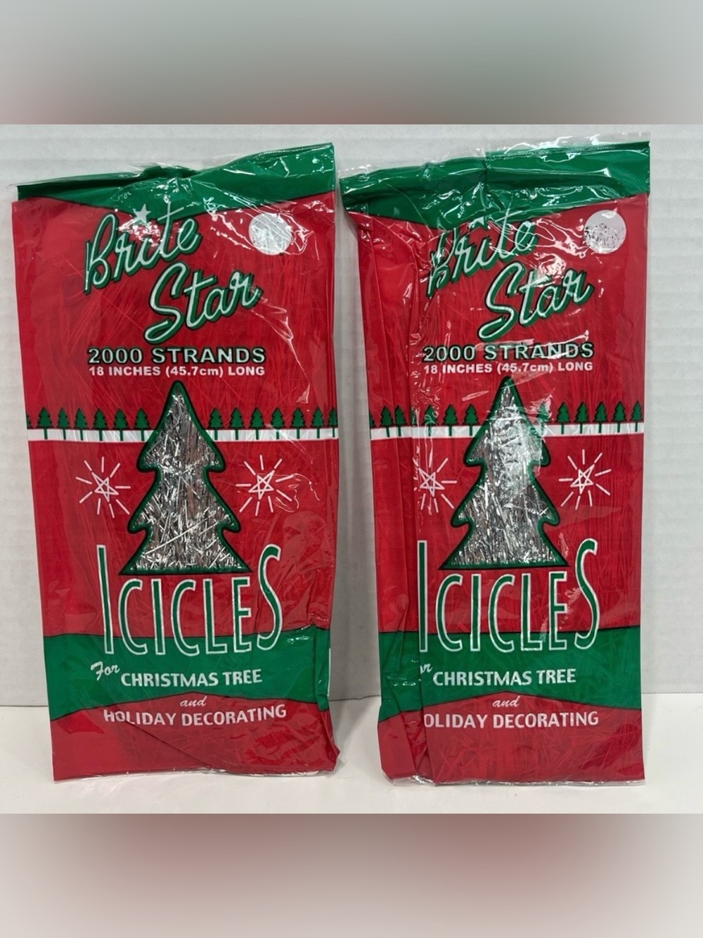 BRITE STAR vintage Icicles for the Christmas tree or holiday decorating